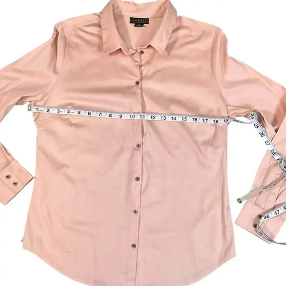 Metaphor Long Sleeve Blouse Button Up Front Size Large Used 97% Cotton - Picture 5 of 10